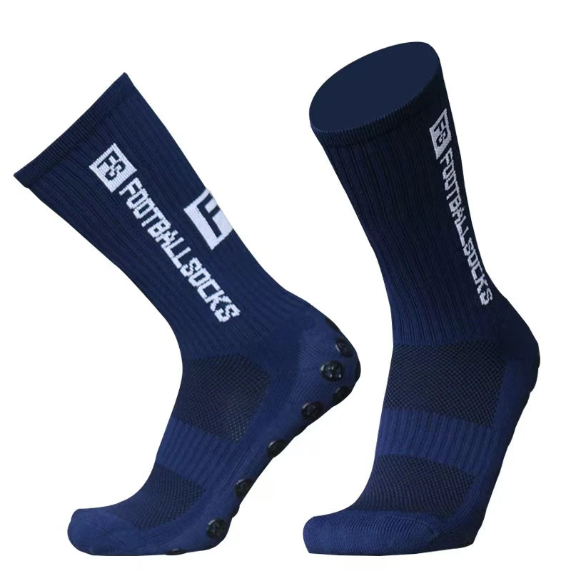 3/1 par nuevo estilo FS calcetines de fútbol redondos de silicona con ventosa agarre antideslizante calcetines de fútbol deportes hombres mujeres béisbol calcetines de Rugby