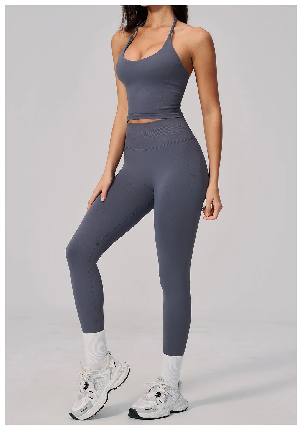 Conjunto de Yoga sin Costuras para Mujer, Ropa Deportiva, Conjunto de Fitness de 2 Piezas, Leggings y Sujetador Deportivo Transpirable, Ropa Deportiva Femenina