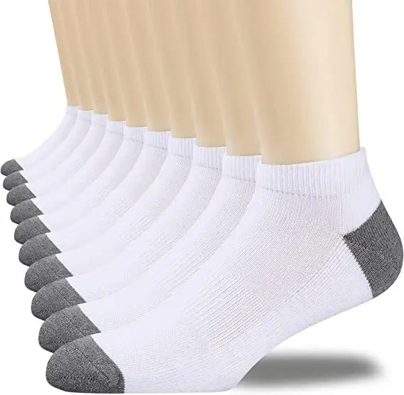 10 pares de medias deportivas de algodón transpirables para hombre, calcetines de fibra de bambú para otoño e invierno, desodorante con absorción de sudor, calcetines de negocios