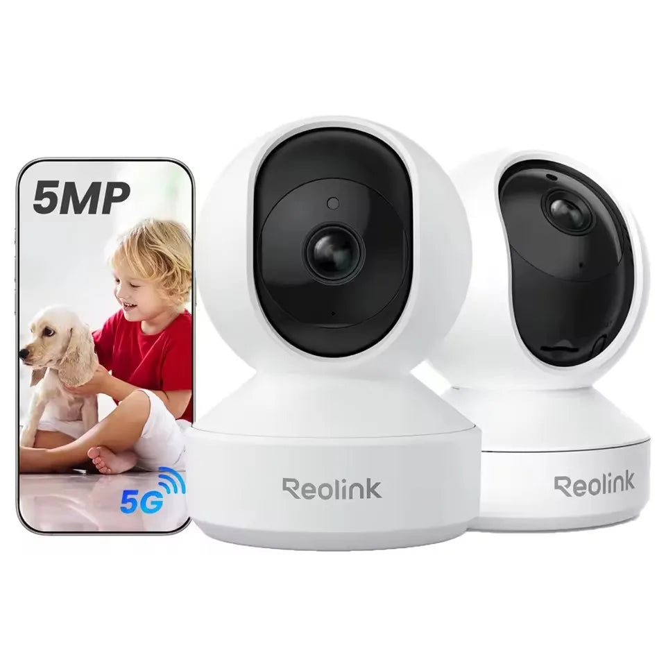 Cámara IP WiFi REOLINK E1 Pro 3K 5MP PT con Seguimiento Automático, Monitor para Bebés, Detección de Personas/Mascotas/Llanto, Audio Bidireccional, Cámara de Seguridad