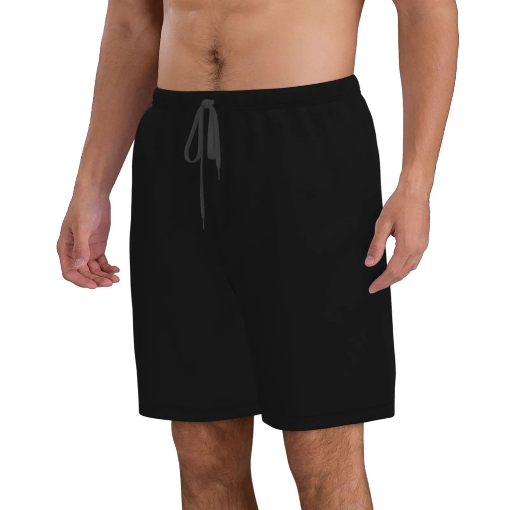 Bañador de secado rápido con forro de malla para hombre, pantalones largos de playa y Surf, pantalones cortos de tabla, góticos, Luna, gato, Calavera, Verano