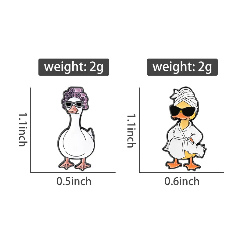 Broches de Esmalte de Dibujos Animados de Comedia, Lindos Broches de Anime de Perro, Gato, Pato, Doctor, Oso, para Ropa, Solapa, Joyería, Regalos para Amigos