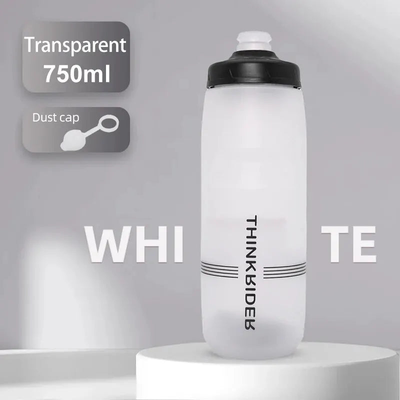 ThinkRider-botella de agua para bicicleta de montaña y carretera, botella de plástico portátil de gran capacidad para deportes al aire libre, 620ml/750ml