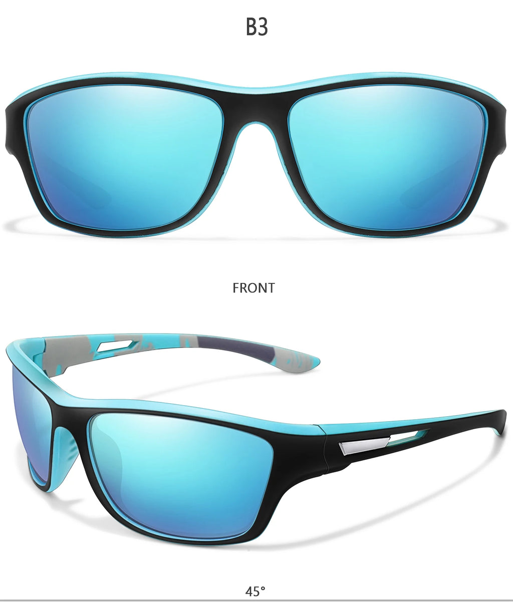 Gafas de sol polarizadas para pescar para hombre y mujer, lentes de sol antideslumbrantes UV400 para ciclismo, conducción, senderismo, 1 unidad