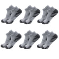 6/24 pares de calcetines deportivos tobilleros para correr, calcetines deportivos acolchados y transpirables de corte bajo para hombres y mujeres