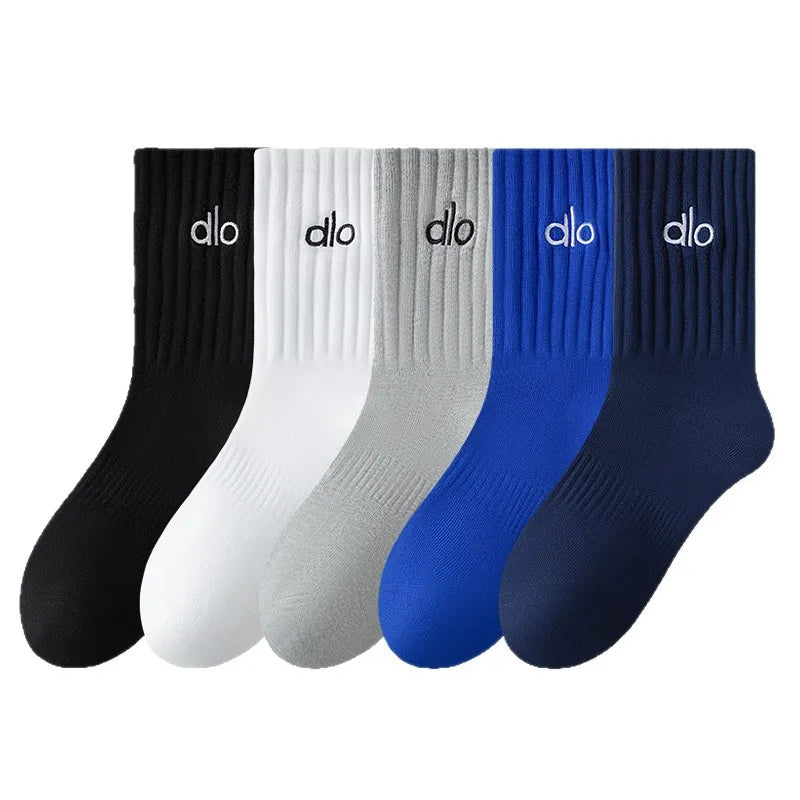 Calcetines dlo de algodón puro antiolor, aptos para todas las estaciones, medias 100% algodón, para jóvenes estudiantes, talla grande, calcetines de baloncesto.