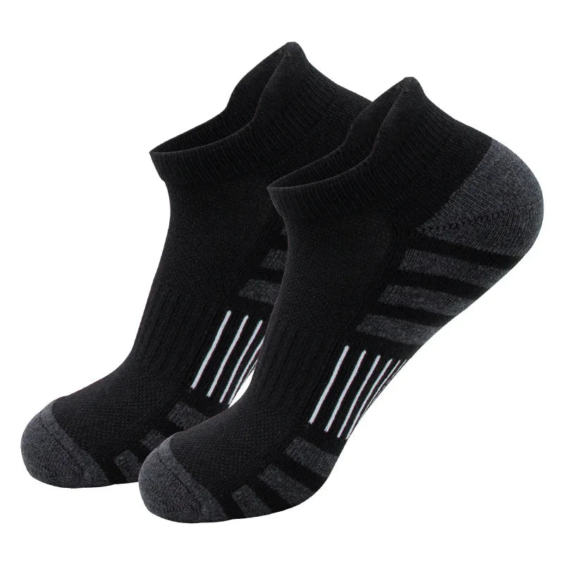 6/24 pares de calcetines deportivos tobilleros para correr, calcetines deportivos acolchados y transpirables de corte bajo para hombres y mujeres