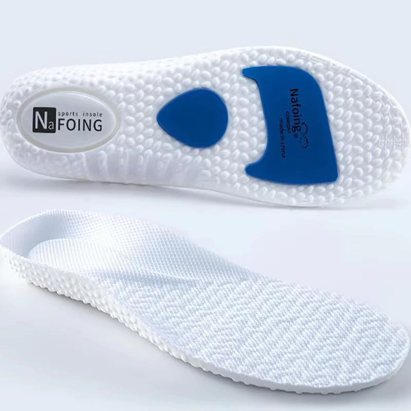 Plantillas deportivas transpirables con amortiguación y absorción de impactos para zapatos, plantillas para correr, para hombres y mujeres, almohadillas de masaje y cuidado para pies
