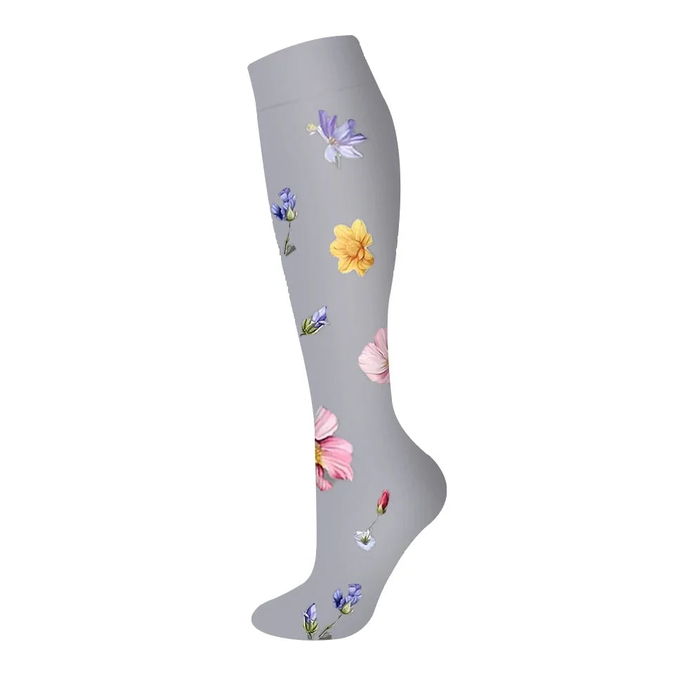 Nuevos calcetines de compresión deportivos para venas varicosas, calcetines médicos de nailon para enfermería, aptos para correr, saltar, antifatiga