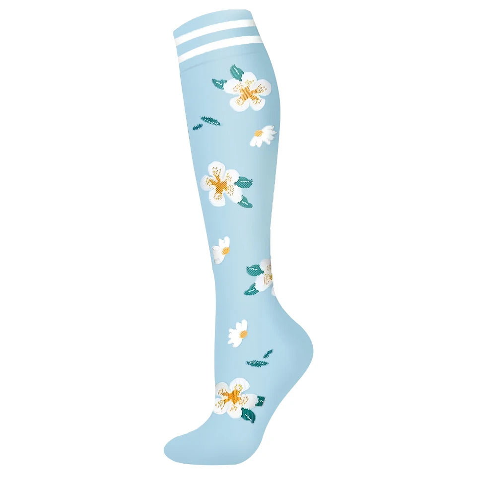 Nuevos calcetines de compresión deportivos para venas varicosas, calcetines médicos de nailon para enfermería, aptos para correr, saltar, antifatiga