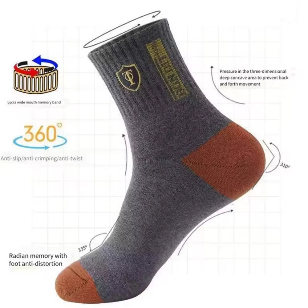 15/30 Pares de Calcetines Deportivos Transpirables de Algodón para Hombre, Calcetines de Fibra de Bambú Absorbentes de Sudor y Desodorantes, Calcetines de Negocios