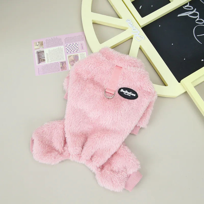 Mono térmico de lana para perros, pijamas cálidos para cachorros y gatitos, ropa de dormir para Chihuahua, caniche, mascotas pequeñas, ropa suave y cómoda para mascotas
