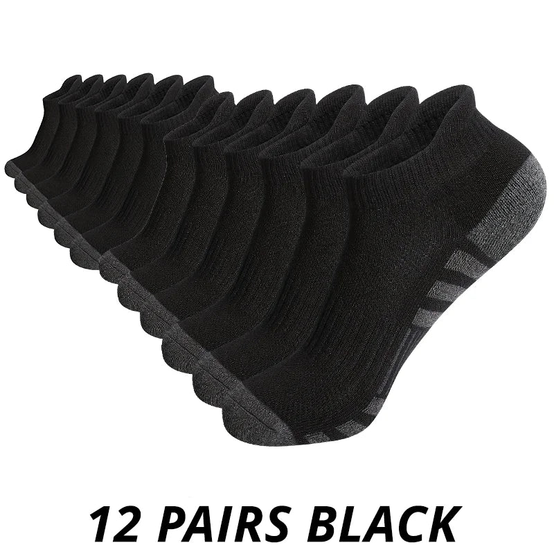 6/12 pares de calcetines de gimnasio al aire libre para hombre, alta calidad, cómodos, suaves, agarre al suelo, fútbol, talla grande, nuevo estilo
