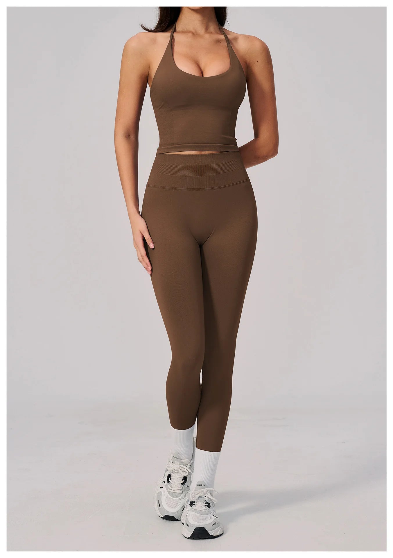 Conjunto de Yoga sin Costuras para Mujer, Ropa Deportiva, Conjunto de Fitness de 2 Piezas, Leggings y Sujetador Deportivo Transpirable, Ropa Deportiva Femenina