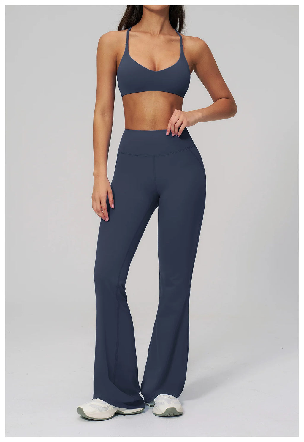 Conjunto de Yoga para Mujer, Ropa Deportiva, Conjunto de Gimnasio y Fitness, 2 Piezas, Leggings para Correr, Sujetador Deportivo Transpirable, Ropa Deportiva Femenina
