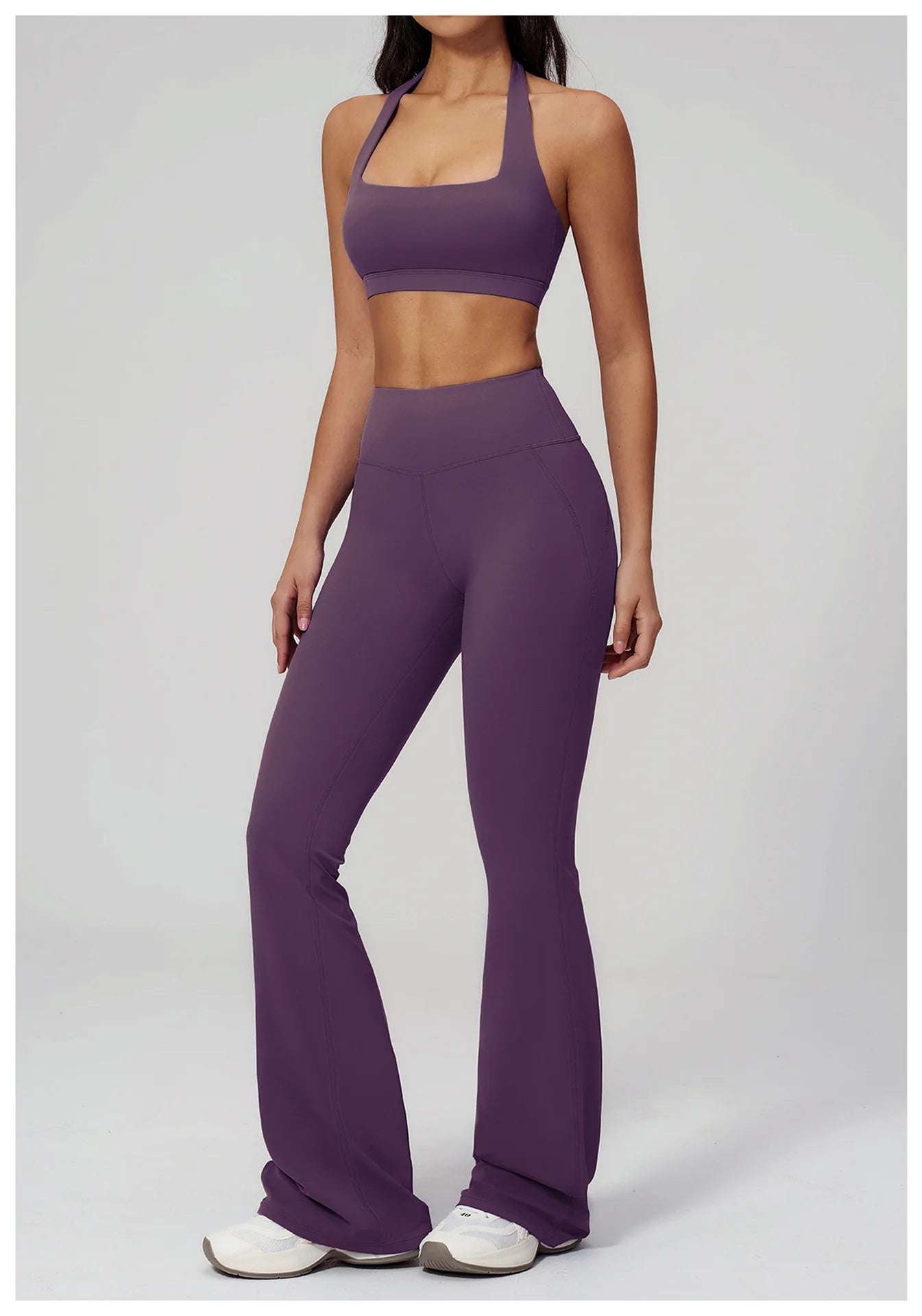 Conjunto de Yoga para Mujer, Ropa Deportiva, Conjunto de Gimnasio y Fitness, 2 Piezas, Leggings para Correr, Sujetador Deportivo Transpirable, Ropa Deportiva Femenina