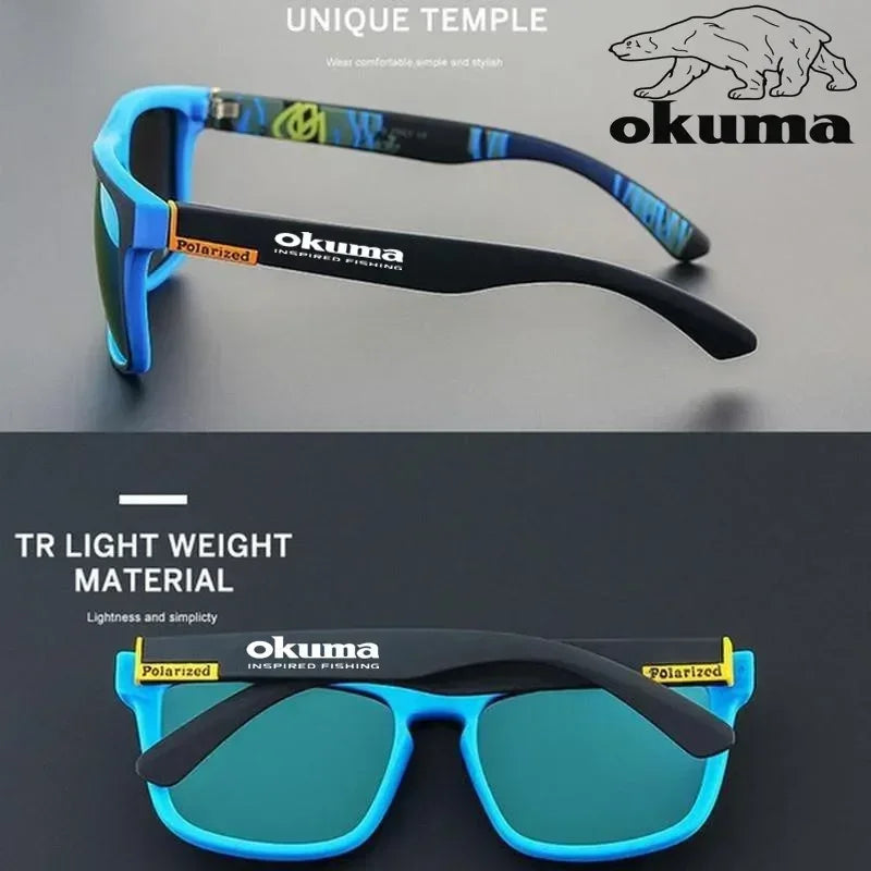 Okuma-gafas de sol polarizadas UV400 para hombre y mujer, lentes de sol al aire libre para caza, pesca, conducción de bicicletas, caja opcional