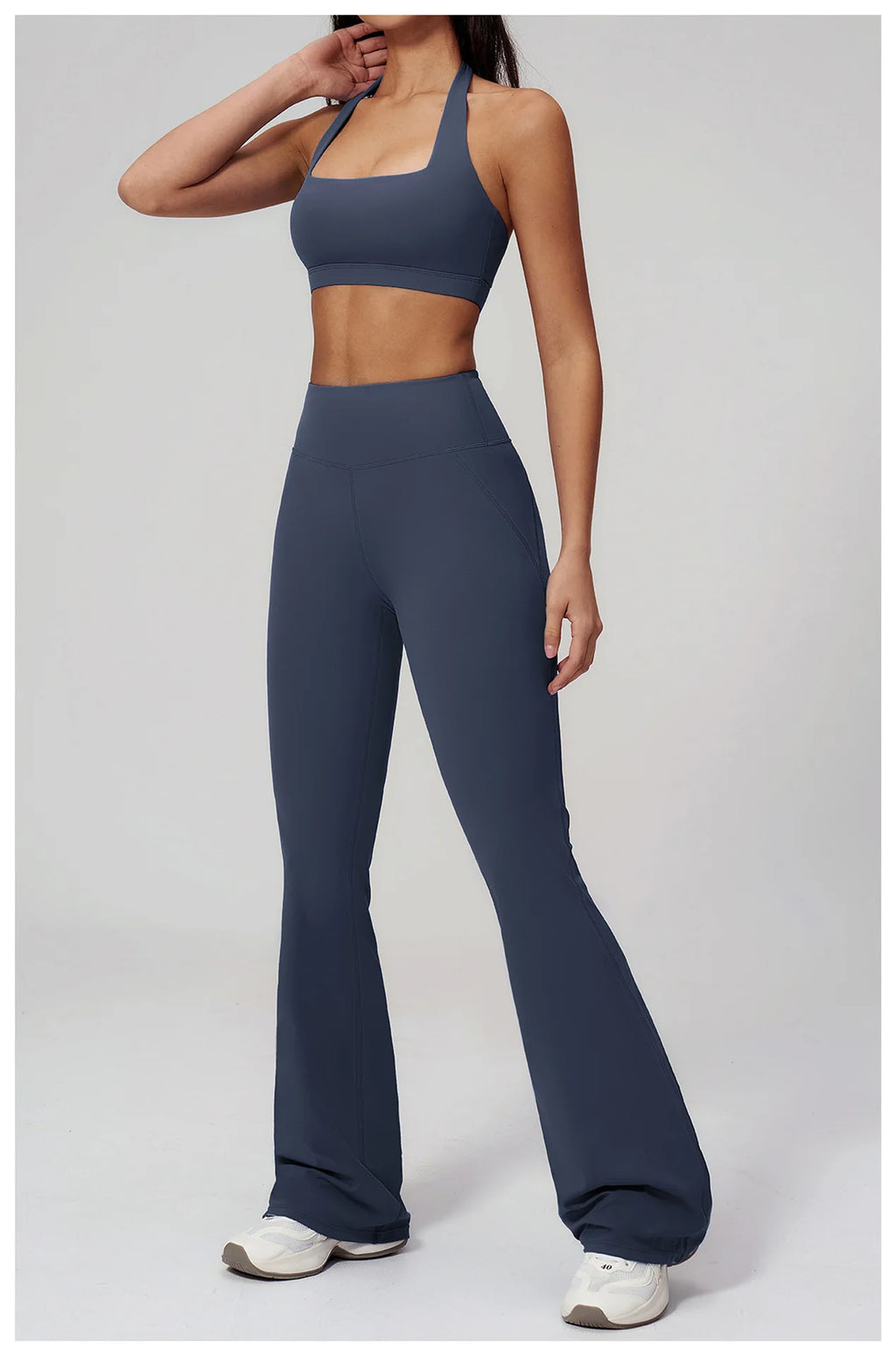 Conjunto de Yoga para Mujer, Ropa Deportiva, Conjunto de Gimnasio y Fitness, 2 Piezas, Leggings para Correr, Sujetador Deportivo Transpirable, Ropa Deportiva Femenina