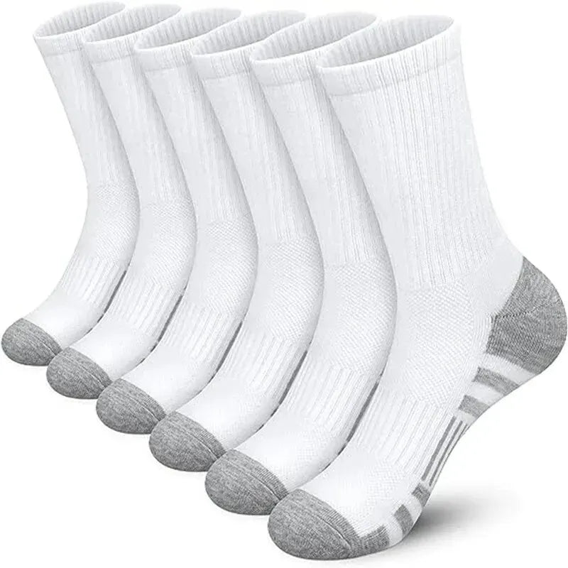 6/12 pares de calcetines de gimnasio al aire libre para hombre, alta calidad, cómodos, suaves, agarre al suelo, fútbol, talla grande, nuevo estilo