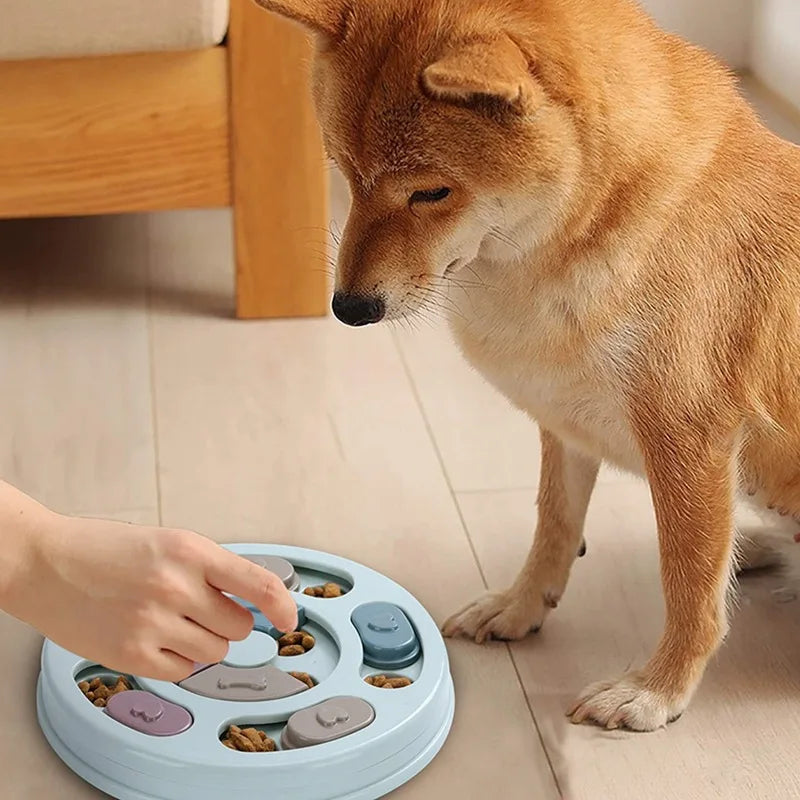 Cuenco oculto de comida para perros, entrenamiento de comida lenta, juguete educativo para perros para aliviar el aburrimiento, juguete educativo interactivo de alimentación