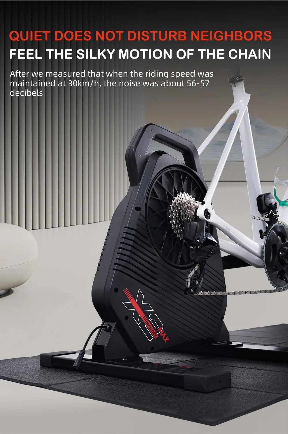Nuevo ThinkRider X2Max Smart Bike Trainer MTB bicicleta de carretera entrenador doméstico medidor de potencia incorporado Compatible