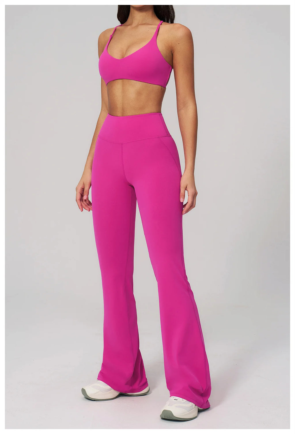 Conjunto de Yoga para Mujer, Ropa Deportiva, Conjunto de Gimnasio y Fitness, 2 Piezas, Leggings para Correr, Sujetador Deportivo Transpirable, Ropa Deportiva Femenina