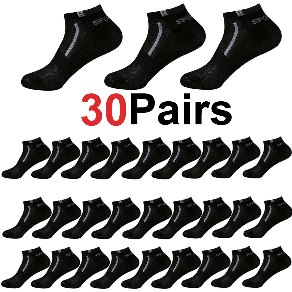 Calcetines náuticos antideslizantes para hombre, 5 pares de calcetines tobilleros con estampado de bloques para negocios y deportes, transpirables, resistentes al sudor, antiolor, cómodos