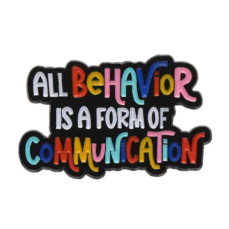 Alfileres esmaltados con frase divertida y humorística, broches con citas positivas geométricas creativas, insignia para solapa, joyería de moda, regalos para amigos