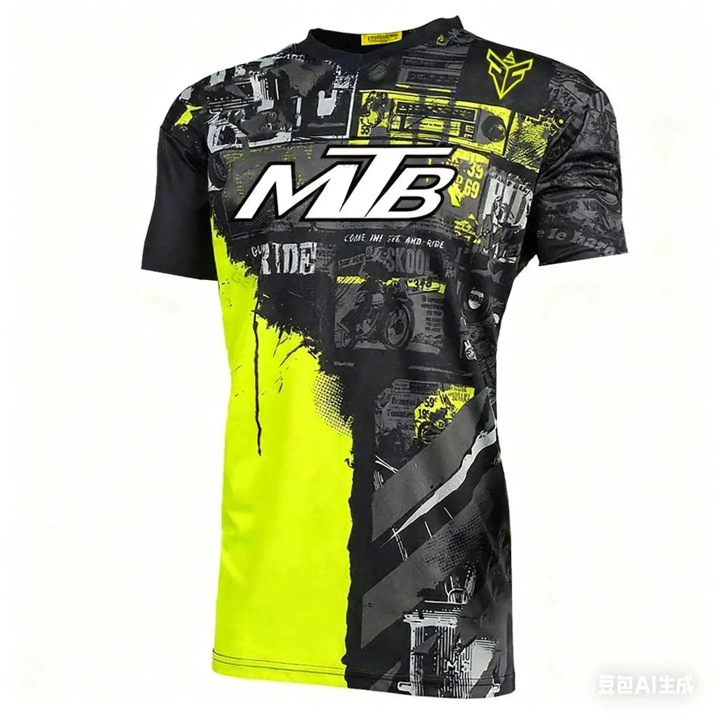 Camisetas de Ciclismo de Montaña, Camiseta de Manga Corta para Deportes al Aire Libre, Ropa Deportiva de Manga Corta para Padres e Hijos