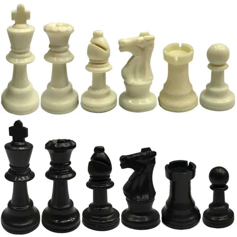 Juego de ajedrez de lujo de 32 piezas de ajedrez de alta calidad King High 64mm 77mm 97mm Ajedrez juego de ajedrez Medieval juguetes para niños juego