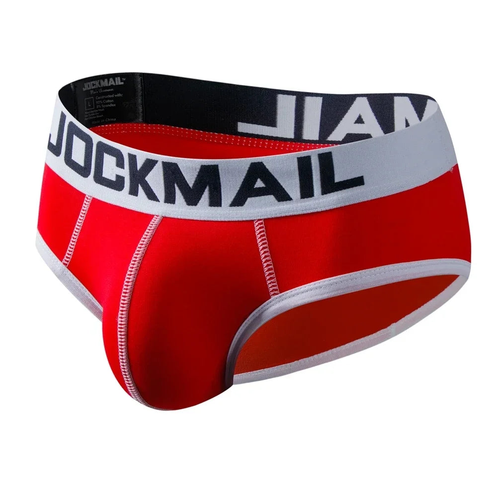 Calzoncillos sexis de marca para Hombre, Bikini, ropa interior masculina, Calzoncillos para Hombre, calzoncillos de algodón para Hombre, Cuecas, ropa interior, uso diario JM339