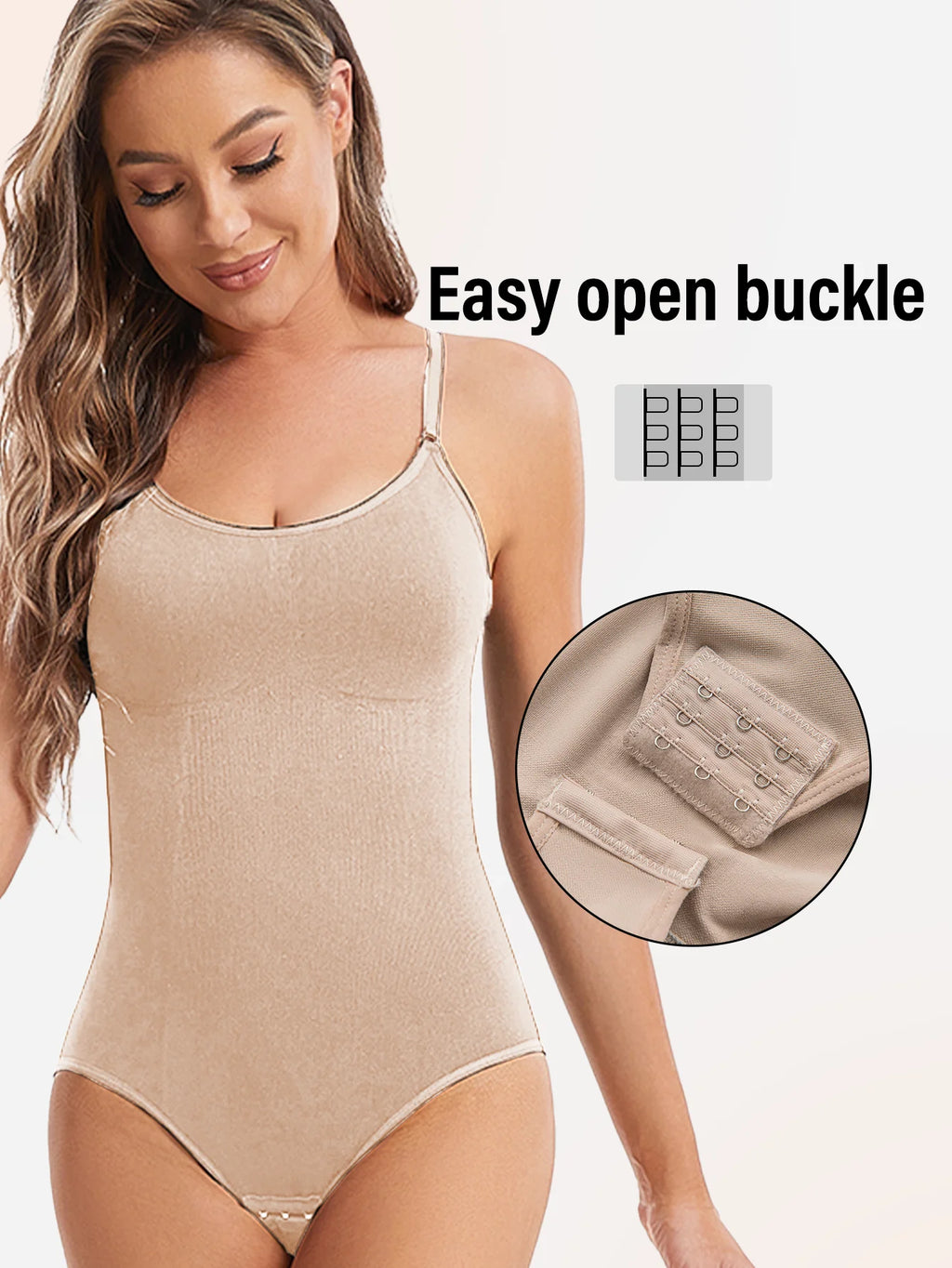 Envío Directo: Body Moldeador Sexy para Mujer, Sin Costuras, Levanta Glúteos, Suaviza la Figura, con Abertura en la Entrepierna, Alta Elasticidad