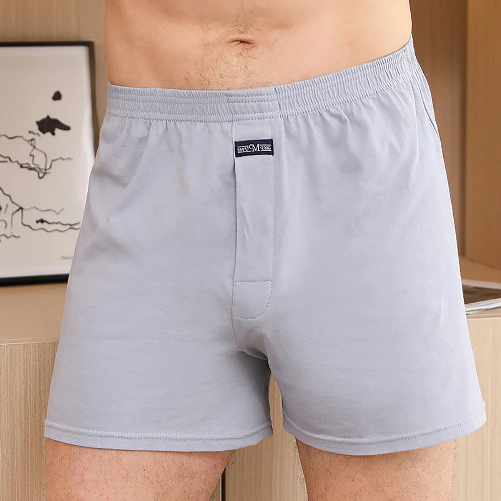 Pantalones de pijama a cuadros de algodón 100% para hombre, pijamas elásticos cómodos con cintura ancha, pantalones cortos para dormir, pantalones PJ con tapeta de botones, pijama para hombre
