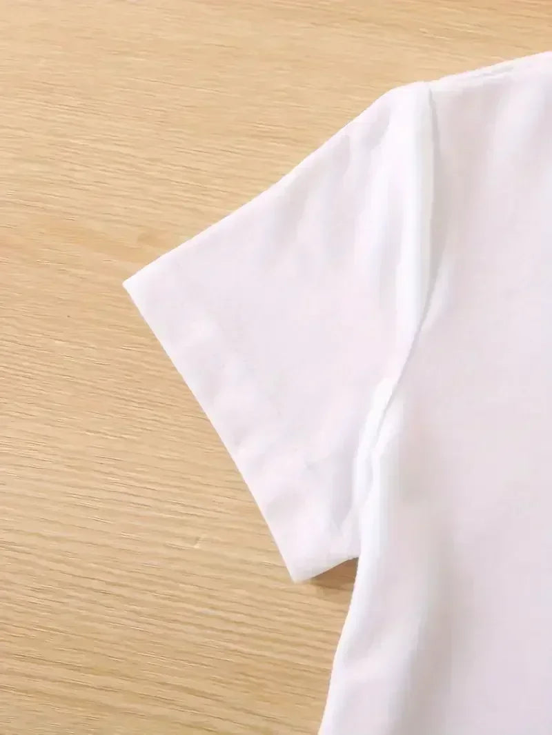 Ropa informal con cuello redondo para mujer, Top para todas las estaciones, camiseta con estampado de diseño de gato divertido para escalar, ropa estética de manga corta