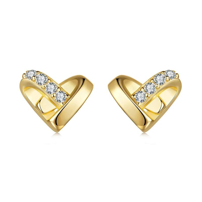 WOSTU-pendientes de plata de ley 925 con diseño de animales y patas bonitas de arcoíris para mujer, aretes con forma de corazón, flor ovalada, circonita, cangrejo, regalo de joyería