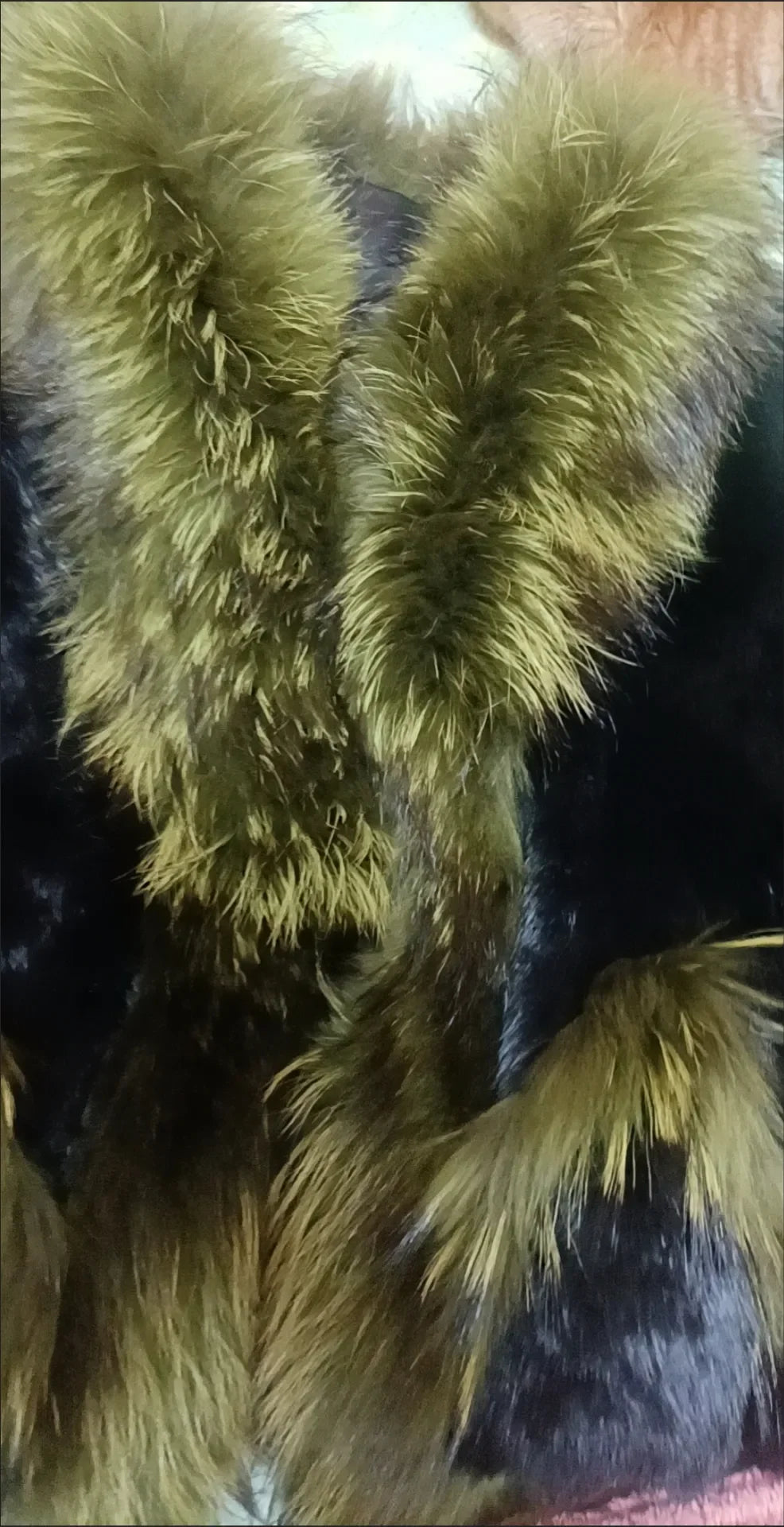 Abrigo de piel de conejo Rex auténtica para mujer, Chaqueta corta gruesa y cálida con cuello de piel de perro mapache, prendas de vestir exteriores cálidas elegantes para otoño e invierno