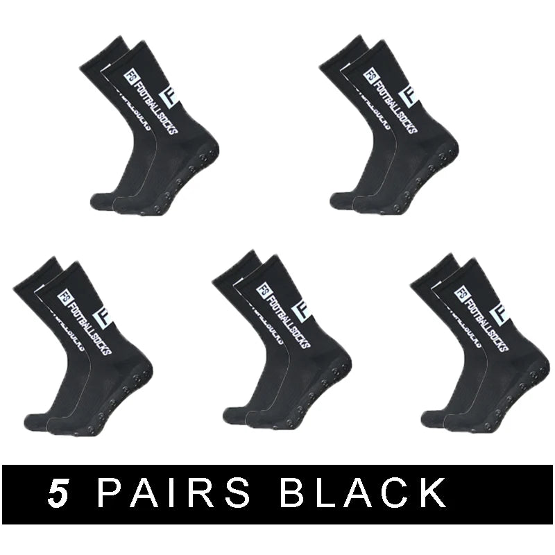 3/1 par nuevo estilo FS calcetines de fútbol redondos de silicona con ventosa agarre antideslizante calcetines de fútbol deportes hombres mujeres béisbol calcetines de Rugby