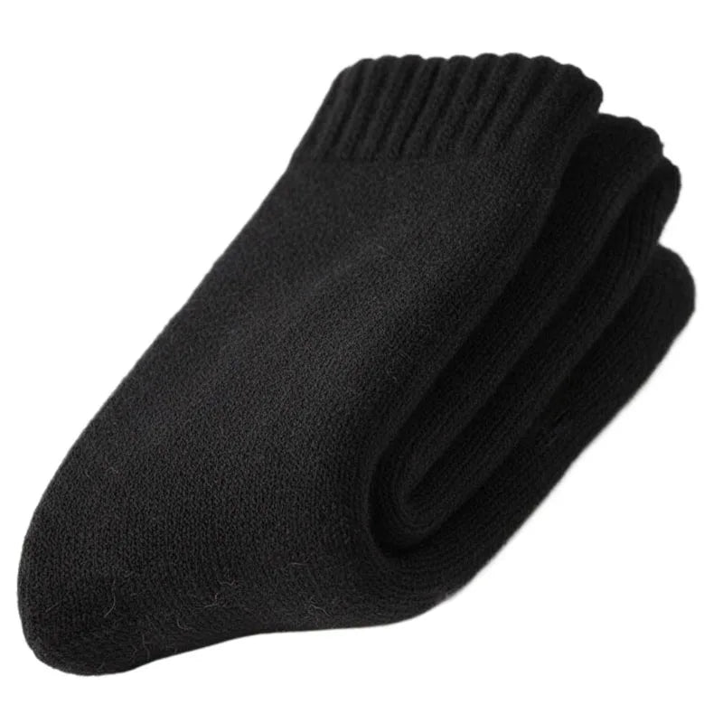 2025 nuevos calcetines cálidos súper gruesos de invierno, calcetines de lana para hombres y mujeres, calcetines sólidos, calcetines de lana Merino contra la nieve fría, calcetines Terry