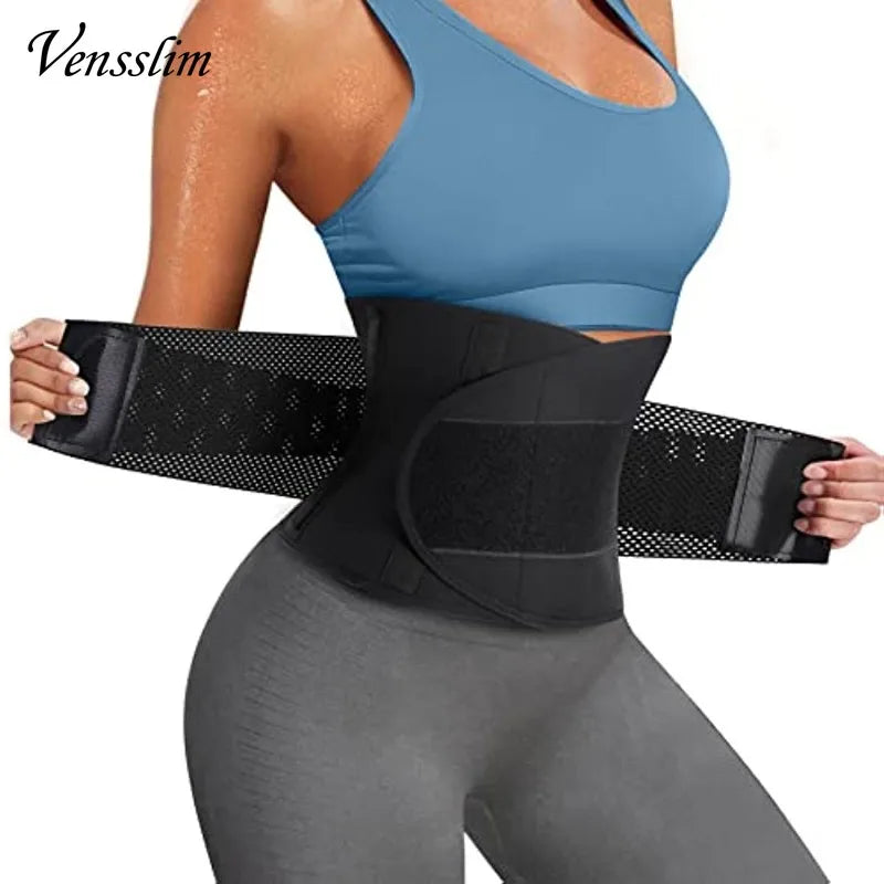 Vensslim mujeres Sauna sudor Abdomen recortador cinturón cintura entrenador adelgazante cuerpo Shaper corsé entrenamiento vientre delgado quemador de grasa fajas