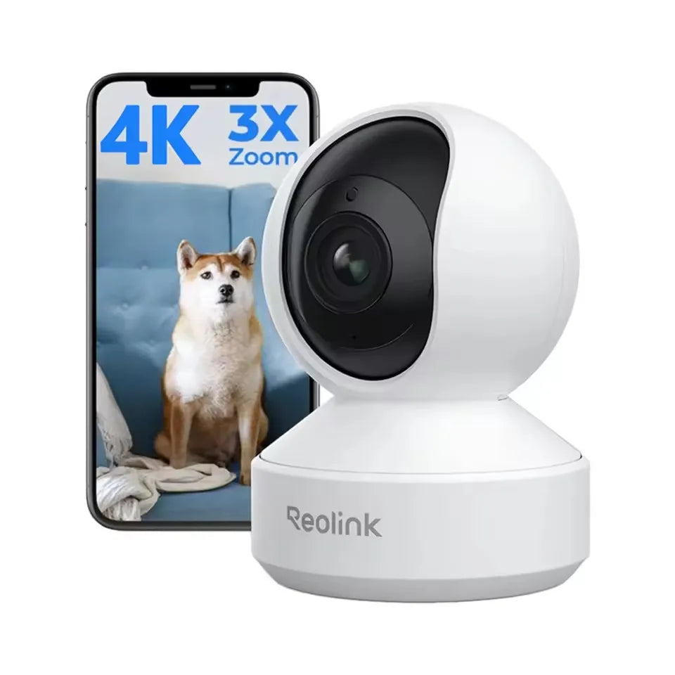 Cámara IP WiFi REOLINK E1 Pro 3K 5MP PT con Seguimiento Automático, Monitor para Bebés, Detección de Personas/Mascotas/Llanto, Audio Bidireccional, Cámara de Seguridad