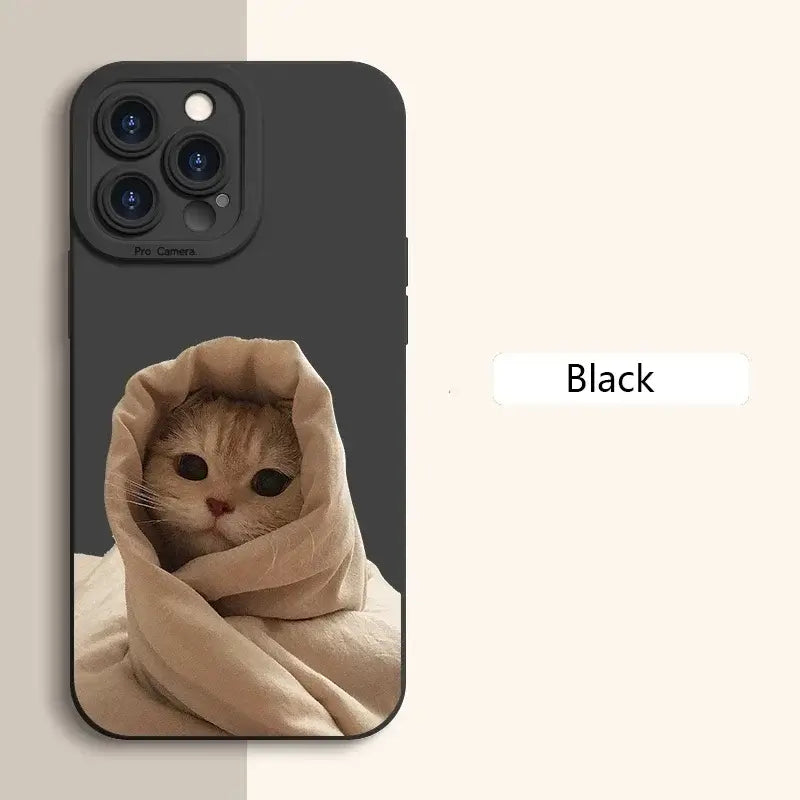 Funda de teléfono de silicona con dibujo de gato y perro para Samsung Galaxy A14 A34 A54 A13 A23 A33 A52 S23 Ultra S22 Plus S21 S20 FE
