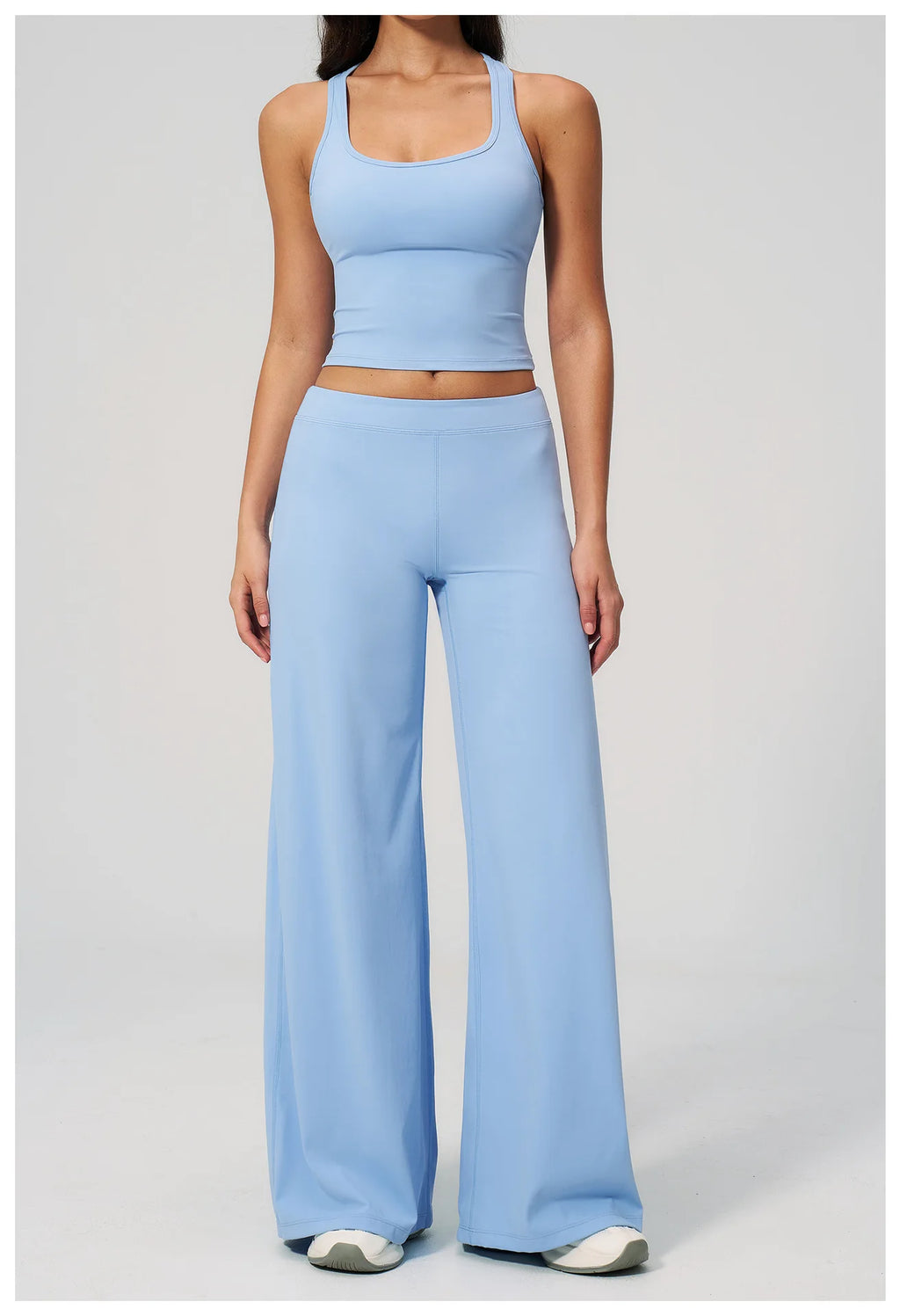 Conjunto Deportivo de Yoga para Mujer, Conjunto de Dos Piezas, Pantalones y Top, Ropa Deportiva para Gimnasio, Yoga y Entrenamiento