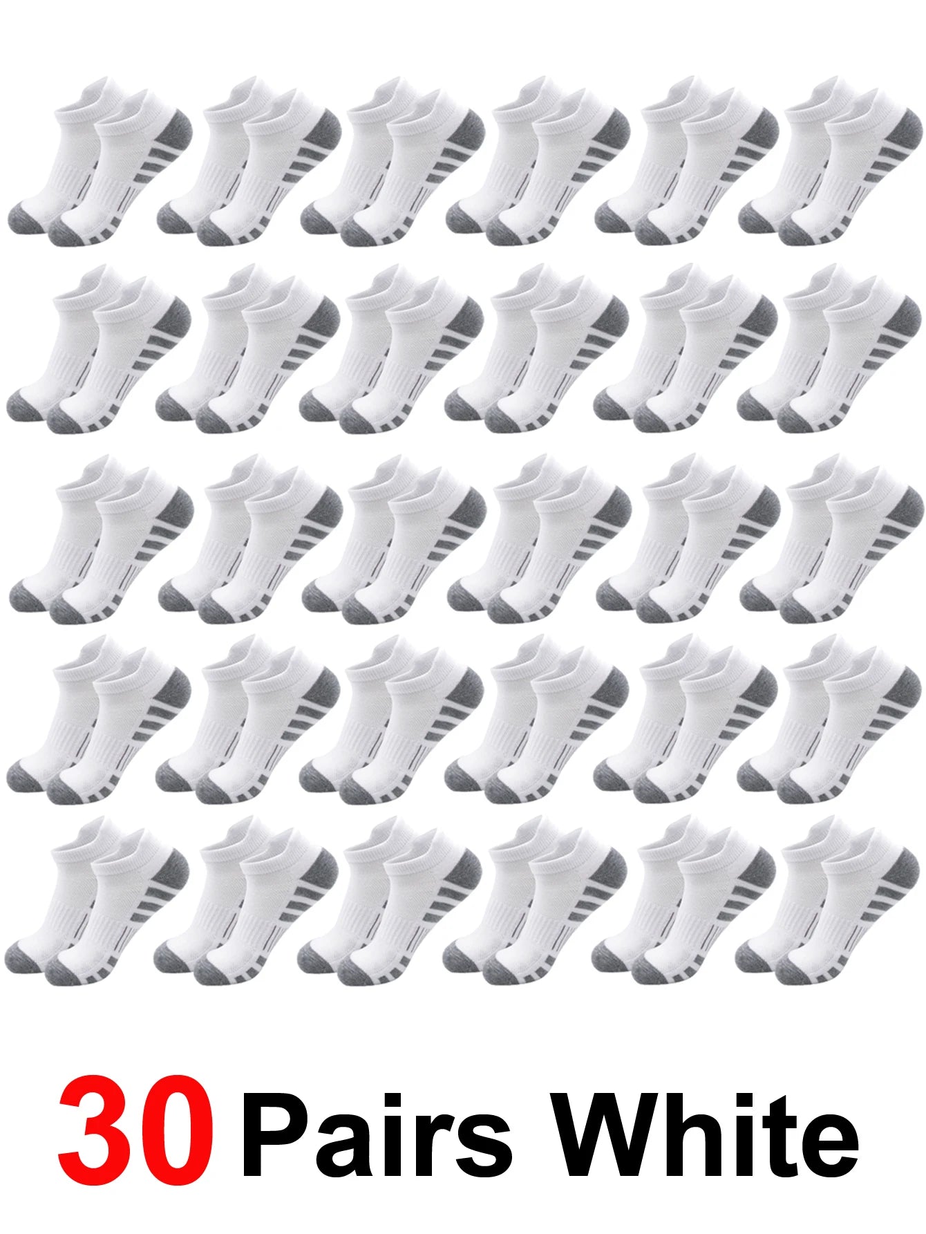 6/24 pares de calcetines deportivos tobilleros para correr, calcetines deportivos acolchados y transpirables de corte bajo para hombres y mujeres