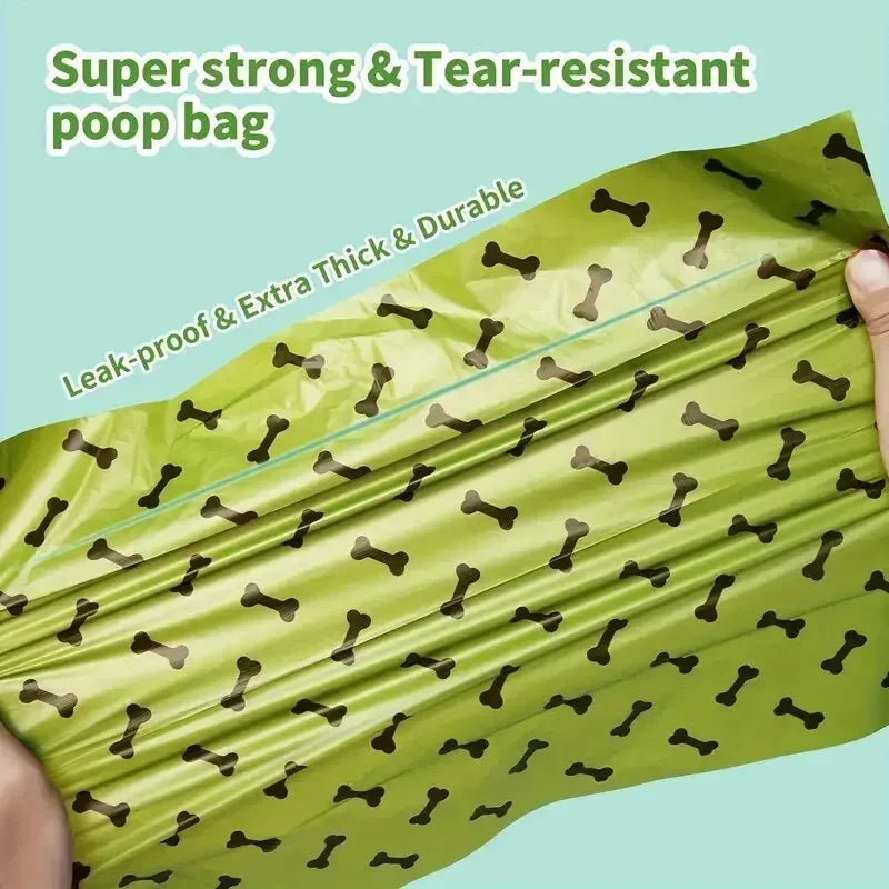 30/600 Uds bolsas para excrementos de perros para perros bolsas grandes para residuos de gatos perrito al aire libre limpieza del hogar bolsa de basura suministros para mascotas 15 bolsas/rollo
