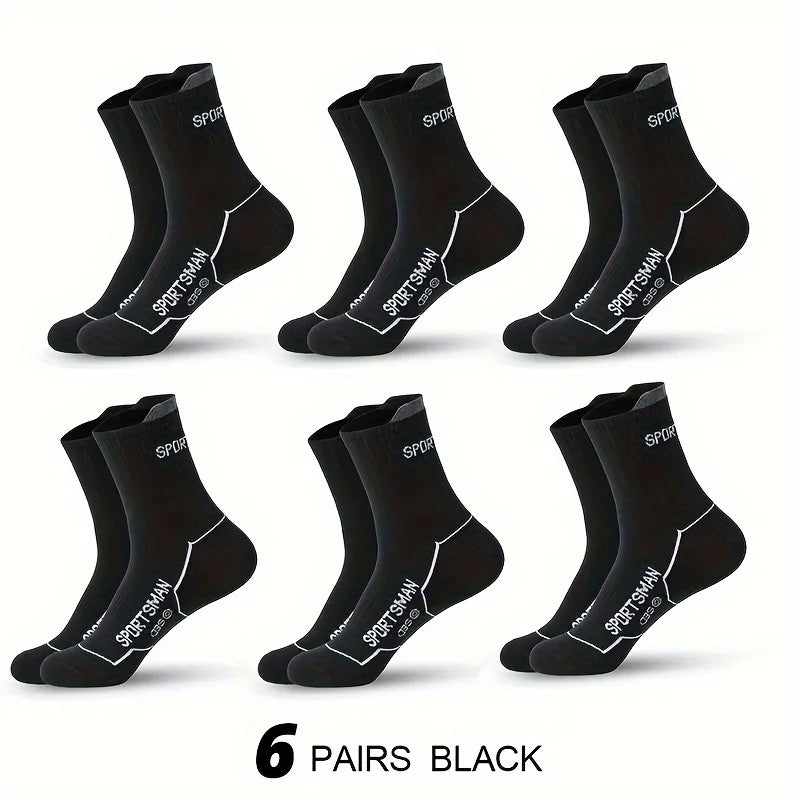 6 pares de calcetines calcetines cortos para hombre calcetines de baloncesto absorbentes y olorosos calcetines deportivos para correr calcetines de malla transpirable para hombre