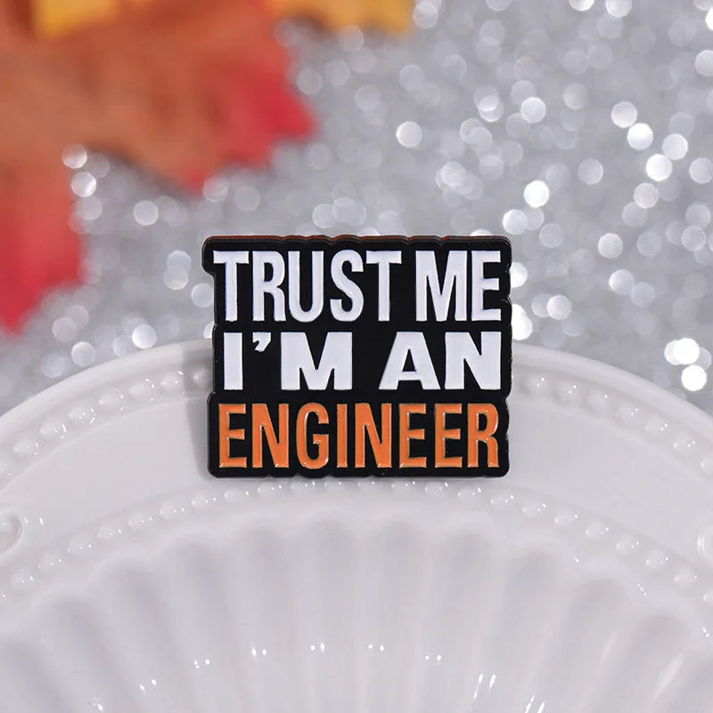 Alfileres esmaltados con frase divertida y humorística, broches con citas positivas geométricas creativas, insignia para solapa, joyería de moda, regalos para amigos