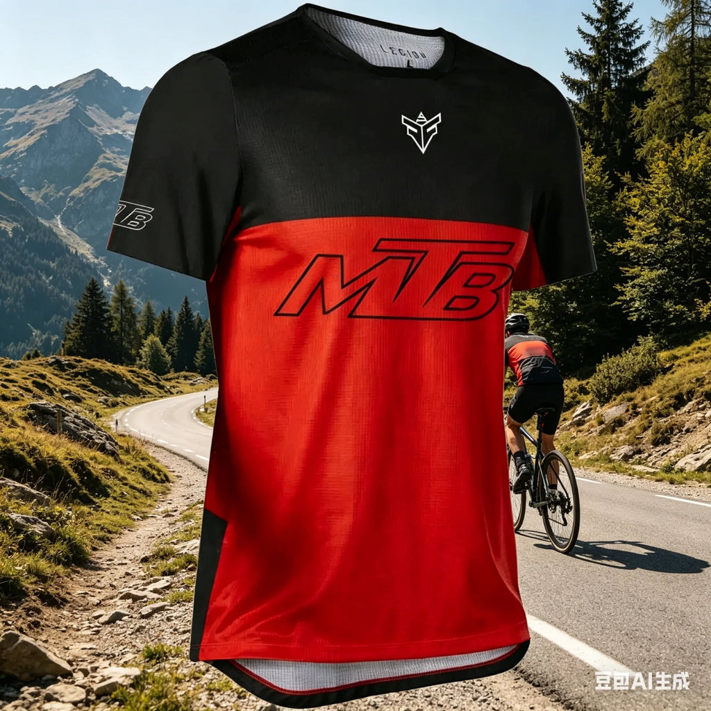 Camisetas de Ciclismo de Montaña, Camiseta de Manga Corta para Deportes al Aire Libre, Ropa Deportiva de Manga Corta para Padres e Hijos