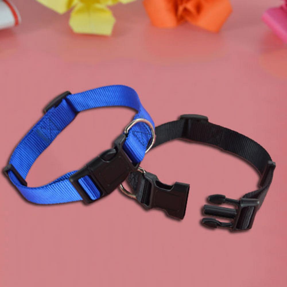 Collar ajustable de nailon de seguridad para perros, cachorros, gatos y mascotas, hebilla de liberación rápida separable, suministros para perros