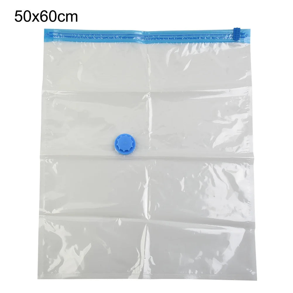 Bolsas de almacenamiento al vacío con válvula plegable comprimida, ahorro de espacio, almacenamiento de ropa de gran tamaño para toalla, manta de tela