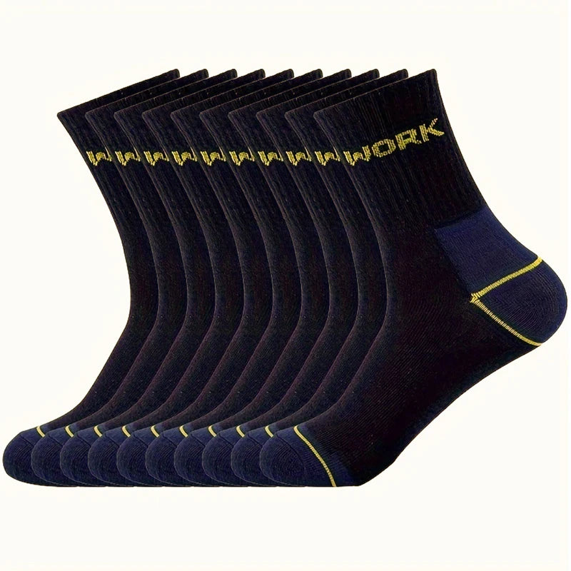 6/12 pares de calcetines de tubo medio a prueba de olores de negocios de alta calidad para hombres calcetines deportivos de ocio transpirables absorbentes del sudor para todas las estaciones